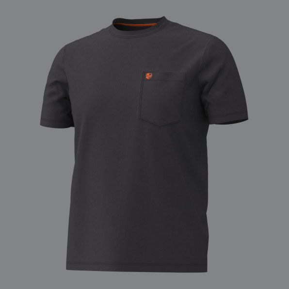 black tee front