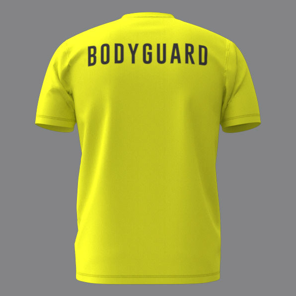 hi-vis lime tee back