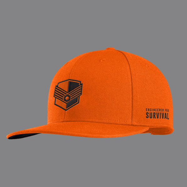 flatbill cap orange