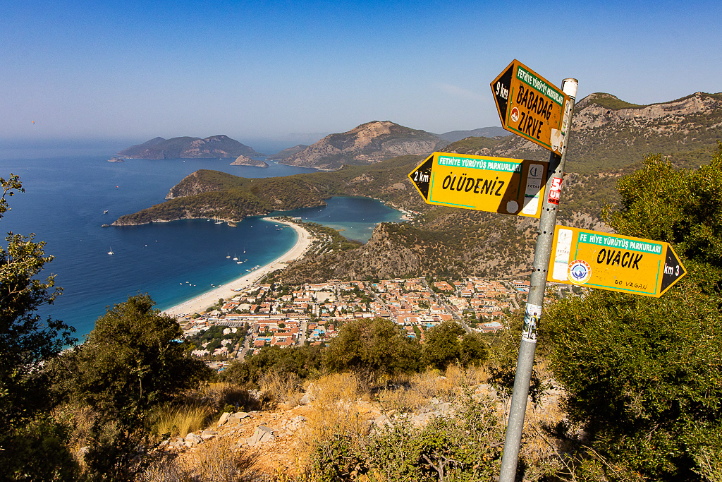 View over Blue Lagoon from Lycian Way, Turkey