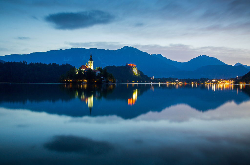 Lake Bled before sunrise, Slovenia