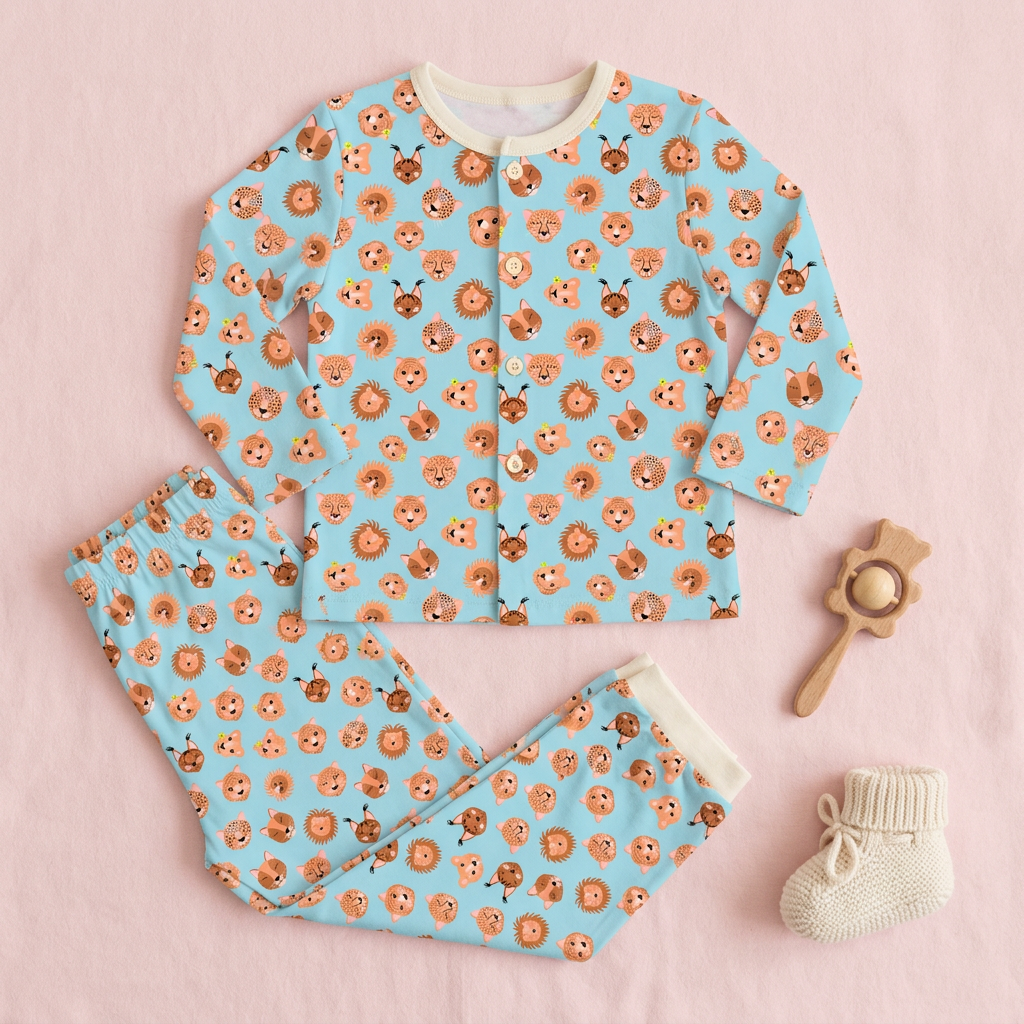 Big cats baby pyjamas