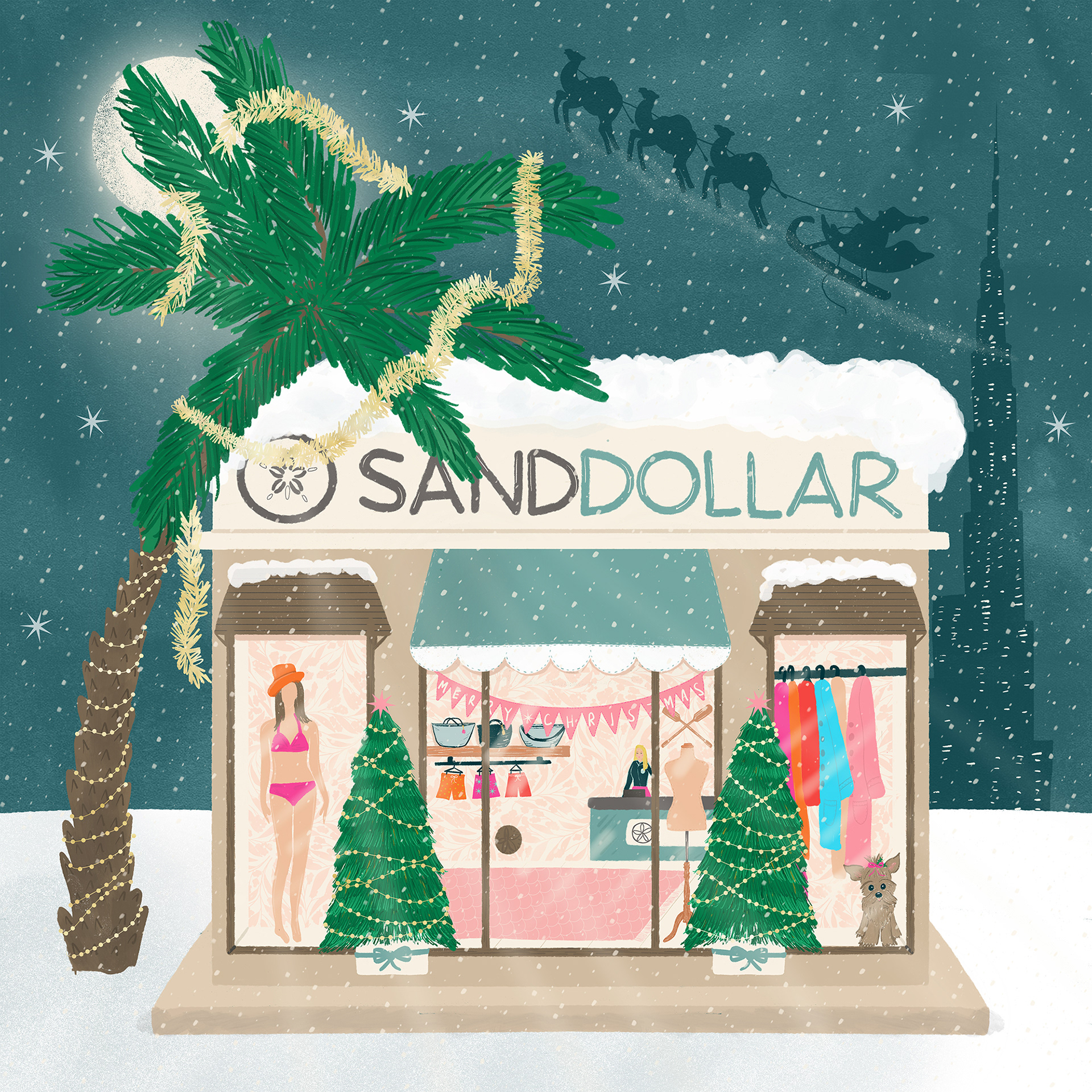 Sanddollar Dubai Christmas cards 2024