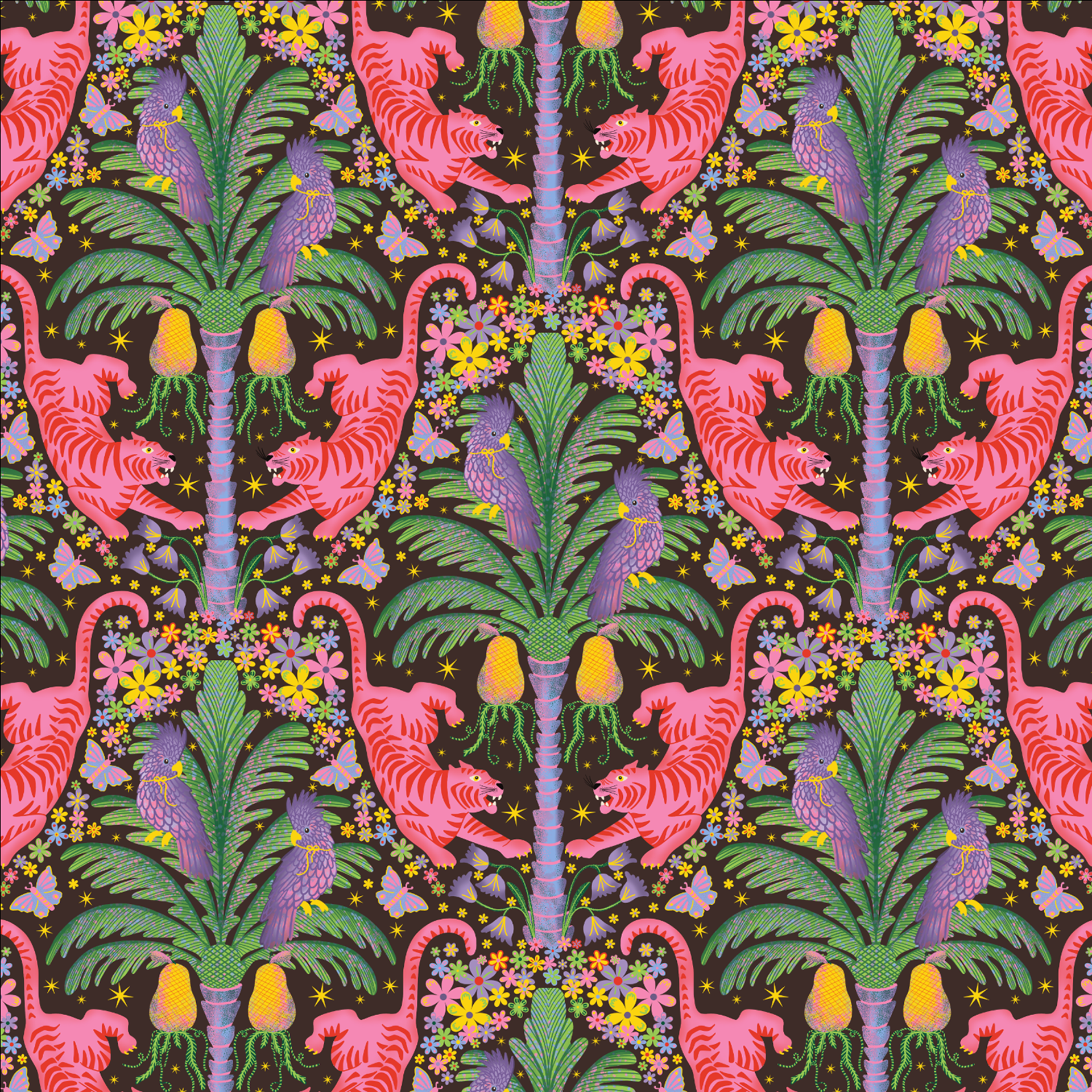 Angry Tigers pattern