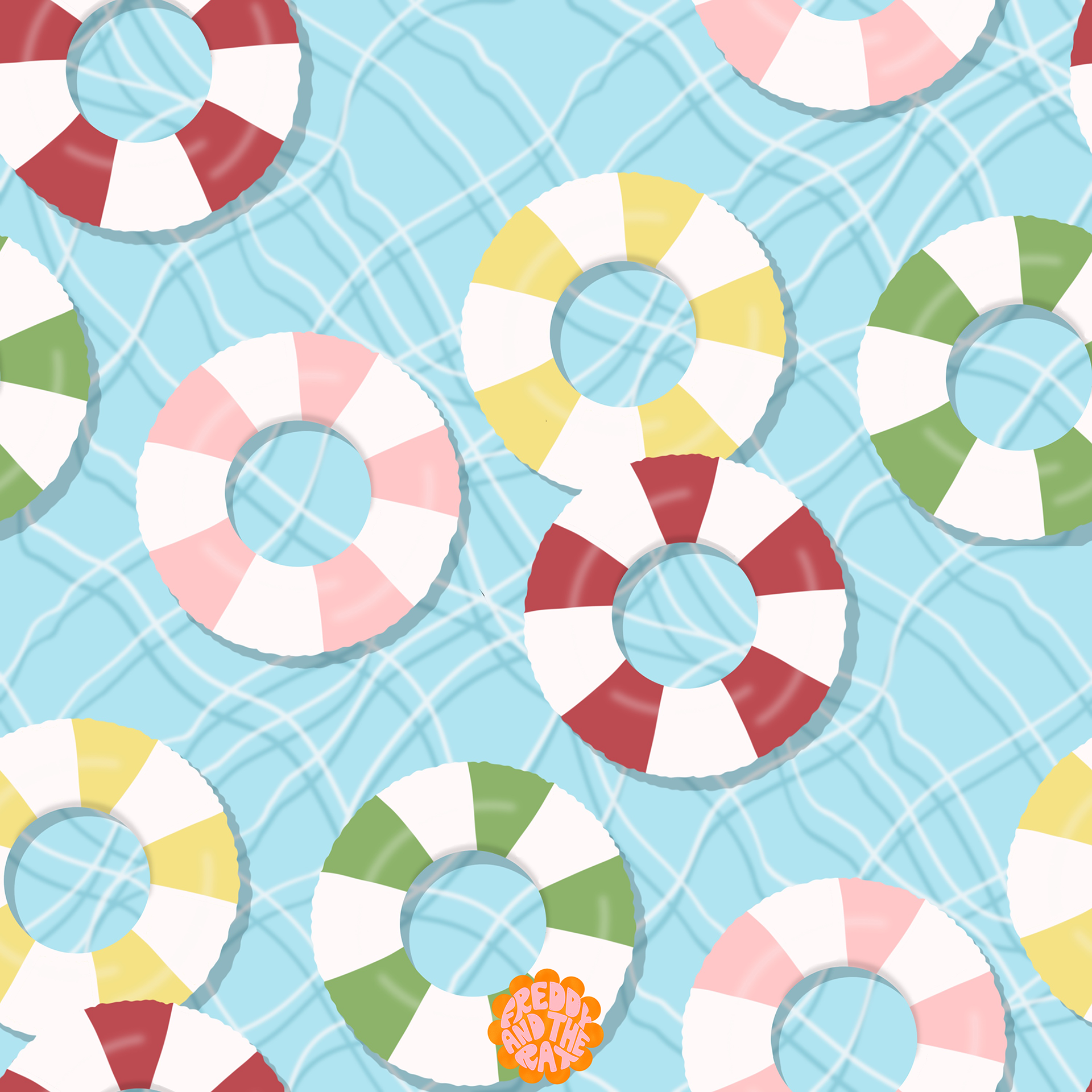 Pool float pattern