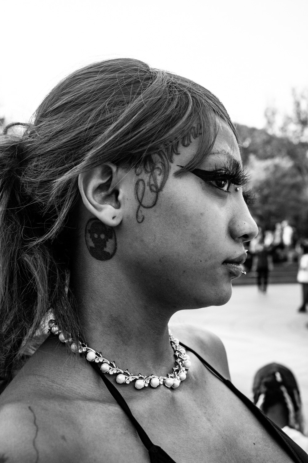Tattooed Women in Washington Square park, 2025.