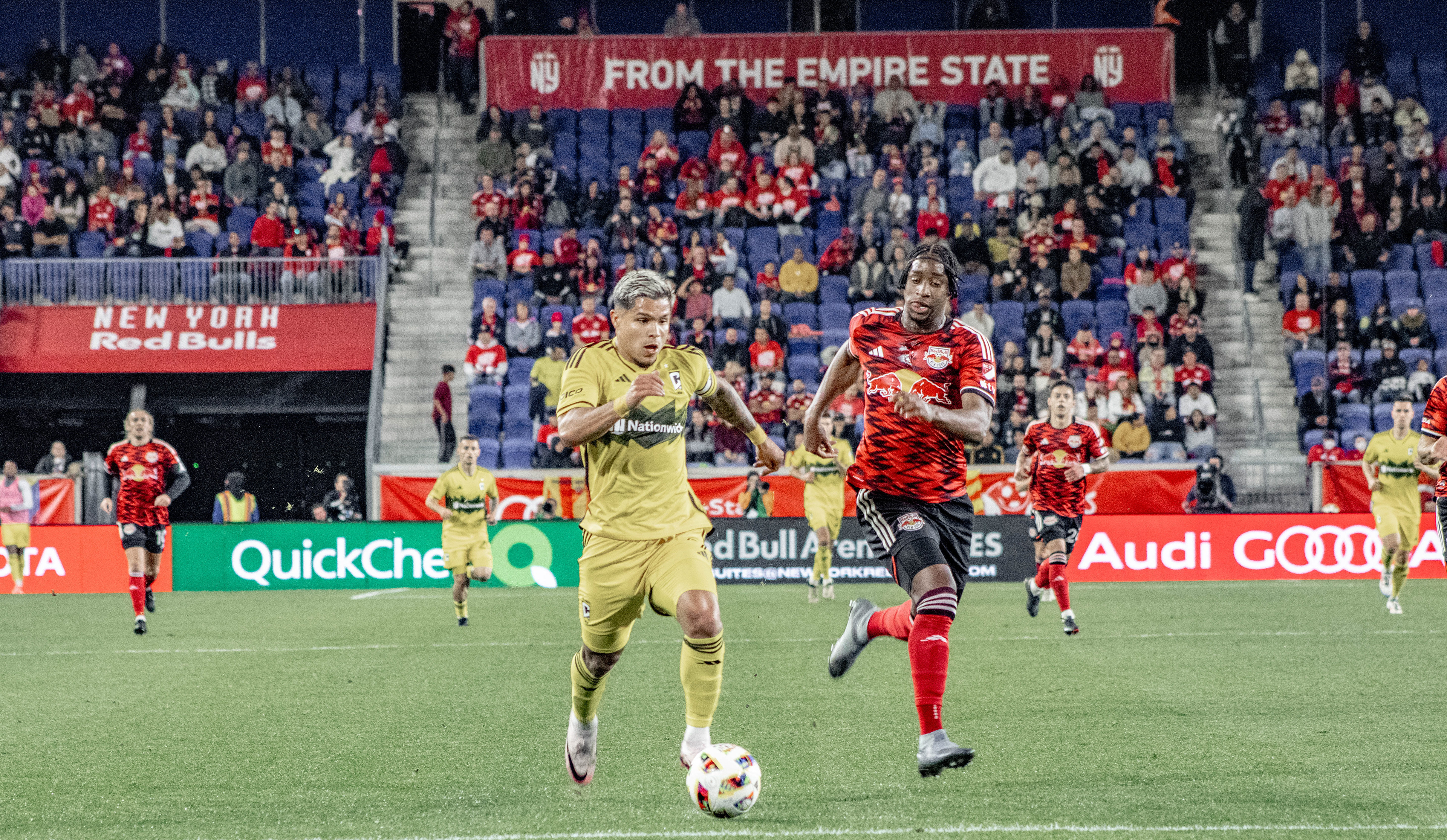 Columbus Crew vs the New York Red Bulls in Harrison, New Jersey on October 19th, 2024.