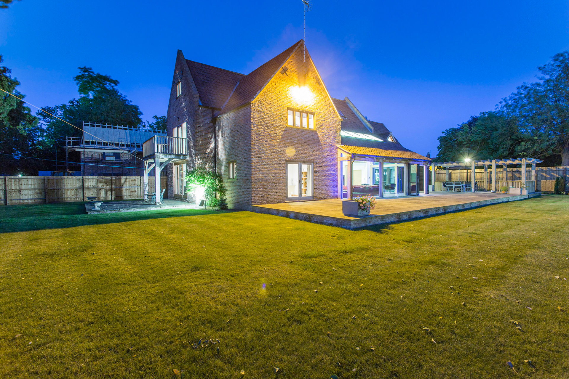 Modern House at Night