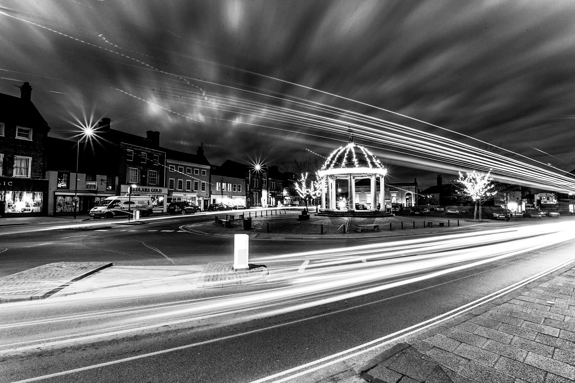 Lights at night in Swaffham