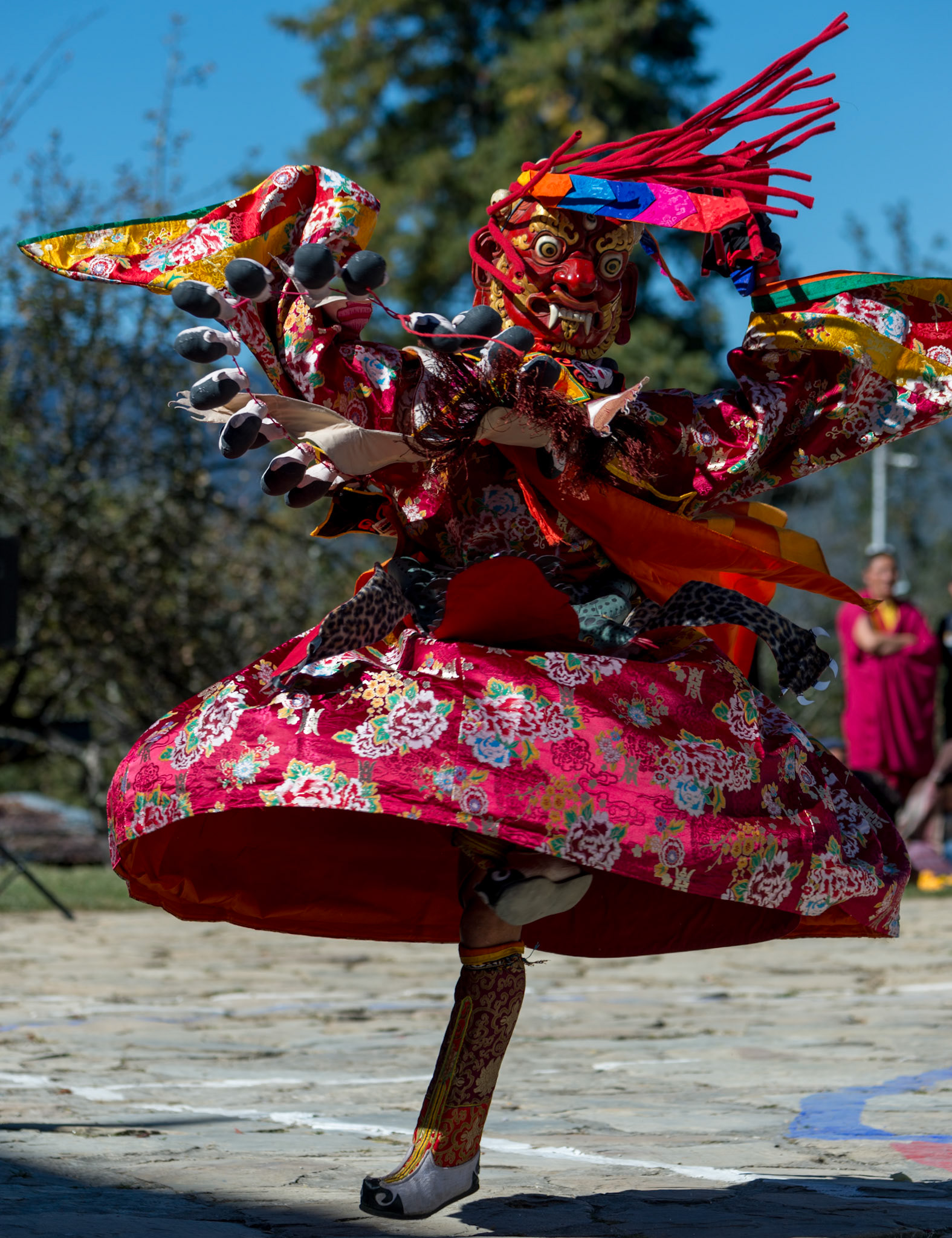 Festival návratu Budhy na zem - klášter Chumey Pang
