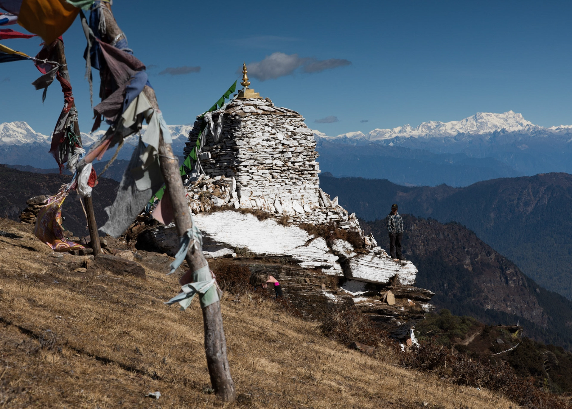 Poslední sedlo nad klášterem Phajoding