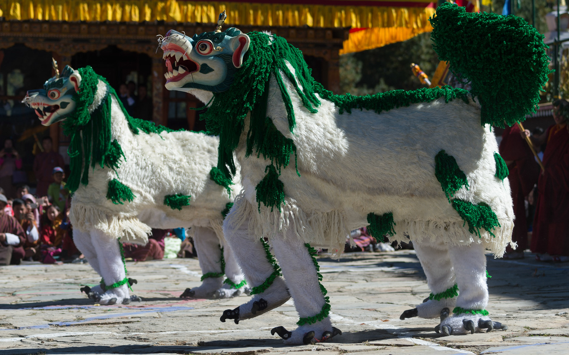 Festival návratu Budhy na zem - klášter Chumey Pang