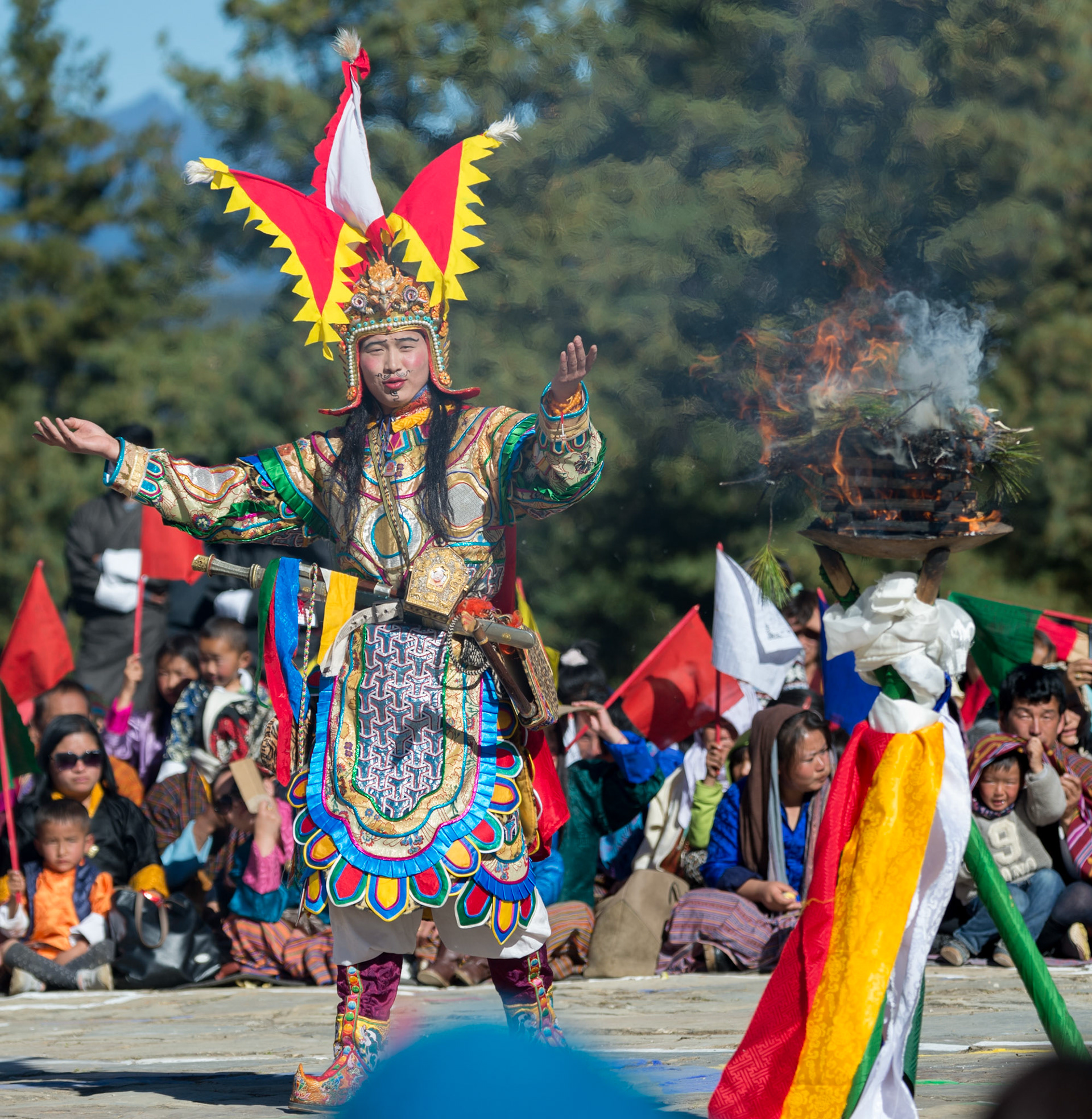 Festival návratu Budhy na zem - klášter Chumey Pang