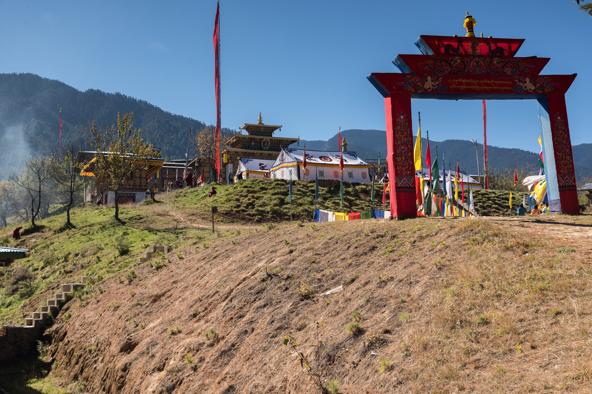 Festival návratu Budhy na zem - klášter Chumey Pang