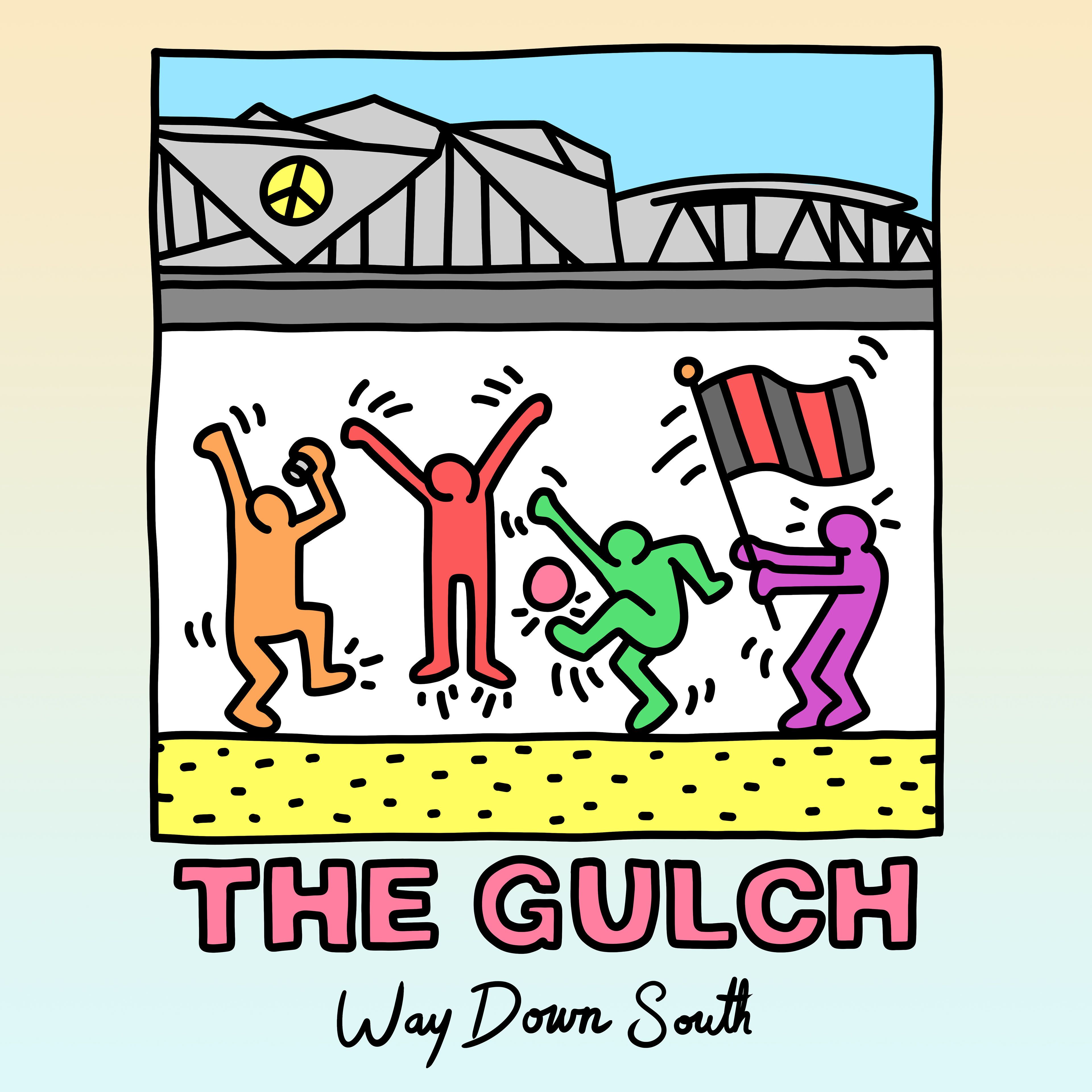 The Gulch Illustration. Type by Neil Chopra.