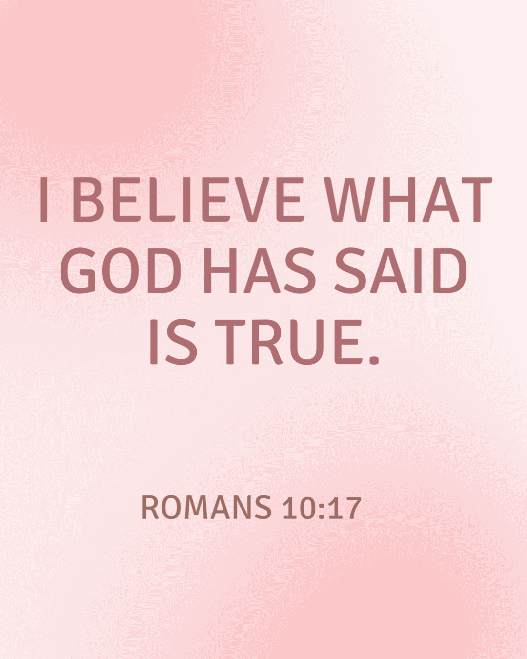 I BELIEVE