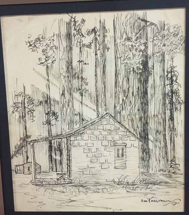 Don's Uncle Ed's house in the redwoods