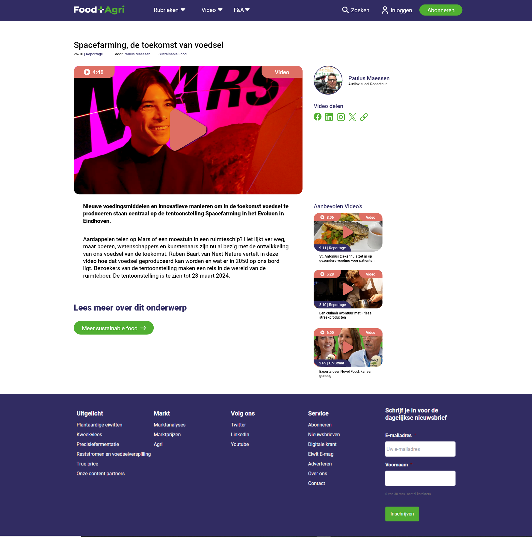 Desktop Video Page