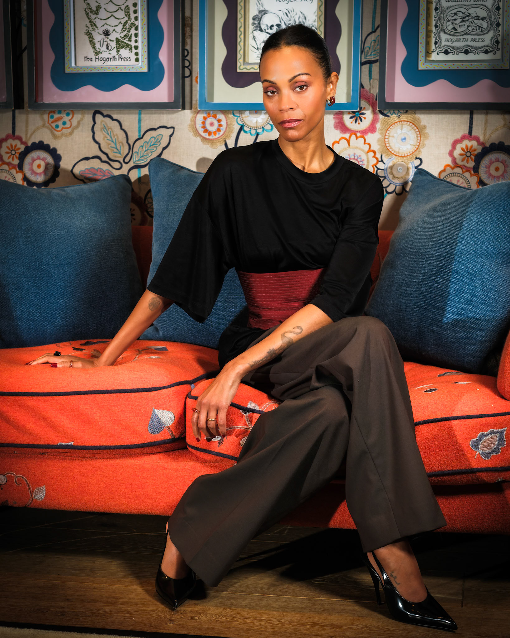 Zoe Saldaña photographed at a  screening of Emelia Perez hosted by the Girls on Film Podcast on Friday 31 January 2025 at Charlotte Street Hotel, London. Following the photograph Zoe Saldaña went on stage for a Q&amp;A hosted by the podcast host,  film critic Anna Smith. Picture by Julie Edwards/LFI/Avalon. All usages must be credited Julie Edwards/LFI/Avalon.