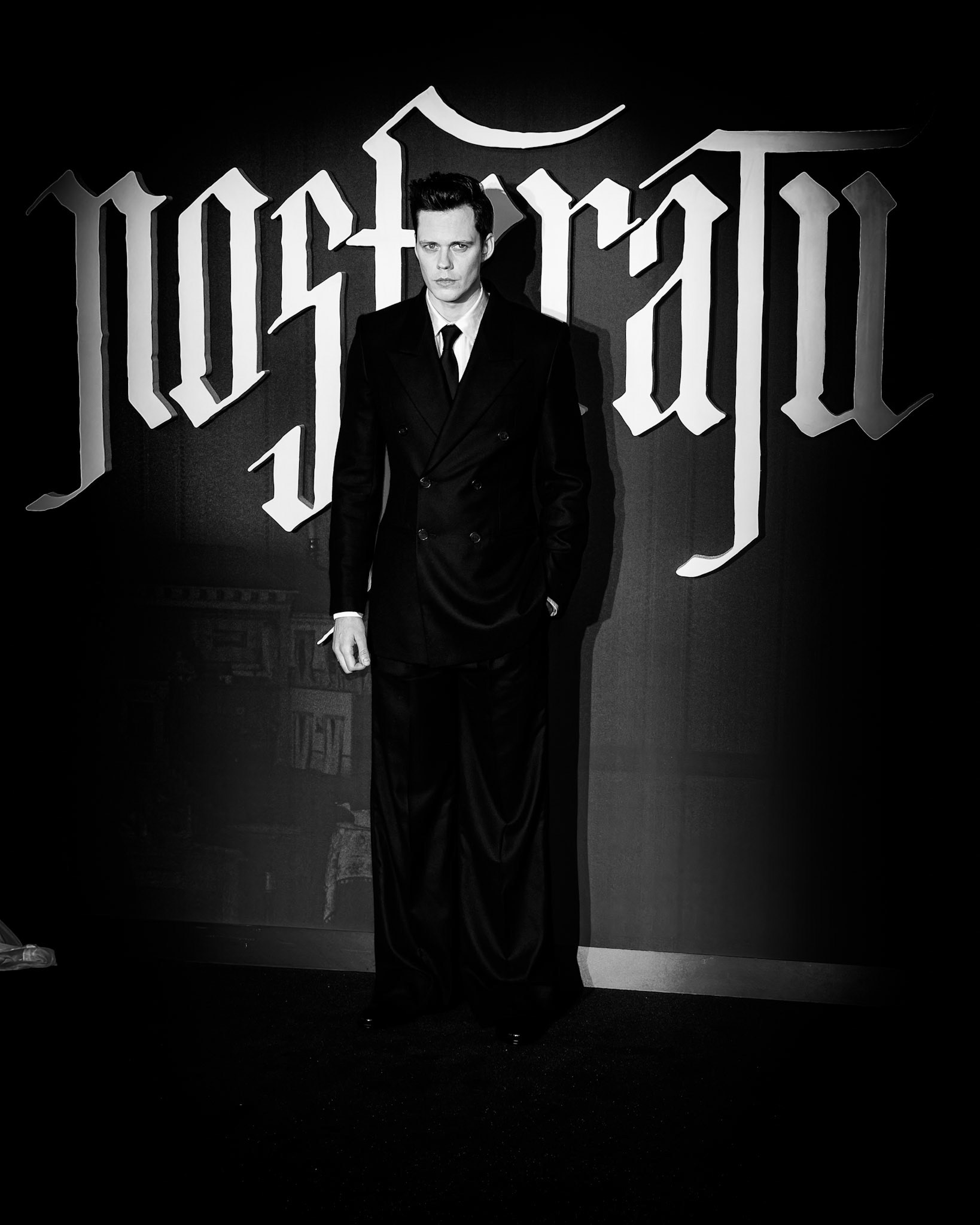 Bill Skarsgård (Bill Skarsgard) attends the UK premiere of Nosferatu  on Wednesday 4 December 2024 at ODEON LUXE Leicester Square, London. . Picture by Julie Edwards/LFI/Avalon. All usages must be credited Julie Edwards/LFI/Avalon.