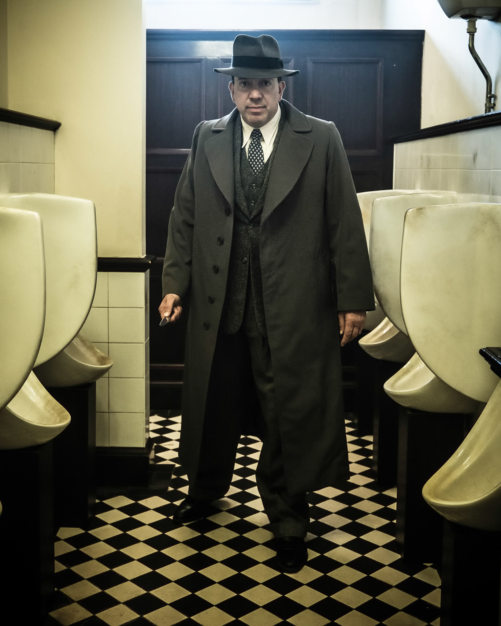 Terry Stone as Jack Comer  on the set of Once Up On A Time In London shot on 18/04/2017 at Royal Windsor Racecourse, Windsor. Picture by Julie Edwards