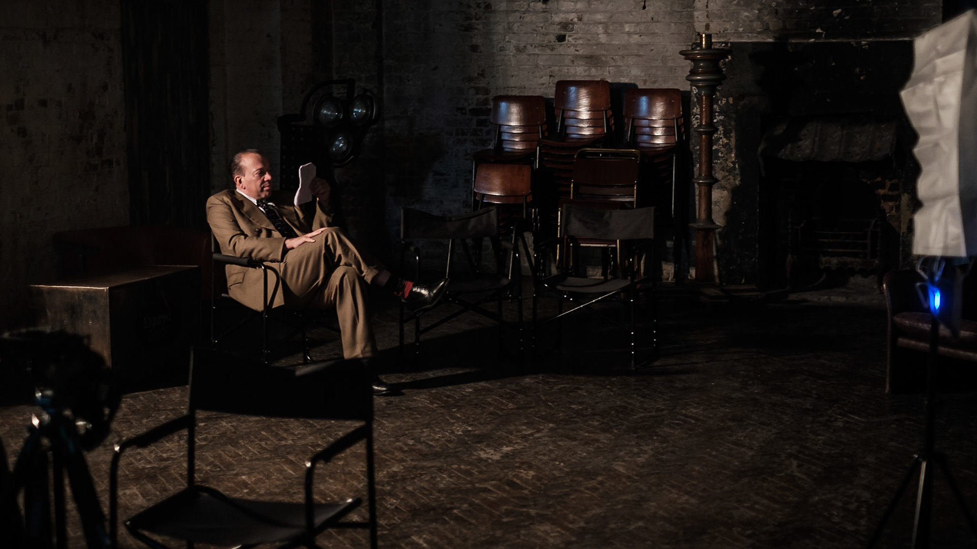 Cast on the set of Once Up On A Time In London shot on 12/04/2017 at MC Motors, London. Pictured: xxx WHO xxx as xxx WHAT xxx . Picture by Julie Edwards