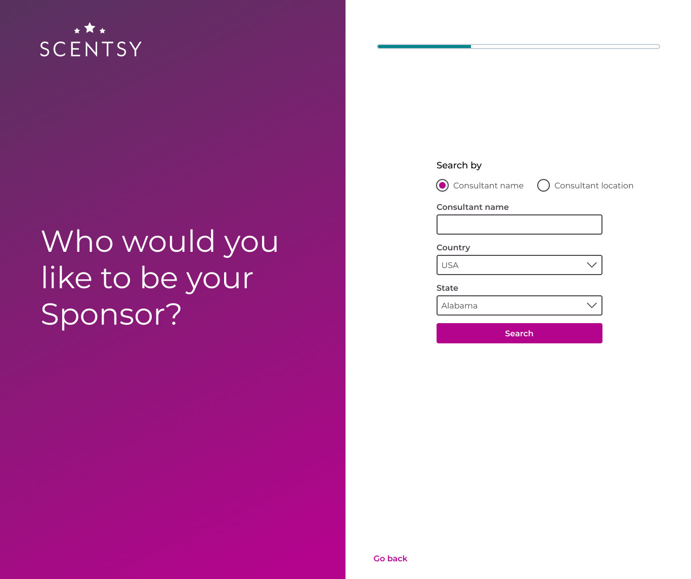 Scentsy enrollment experience - fourth iteration