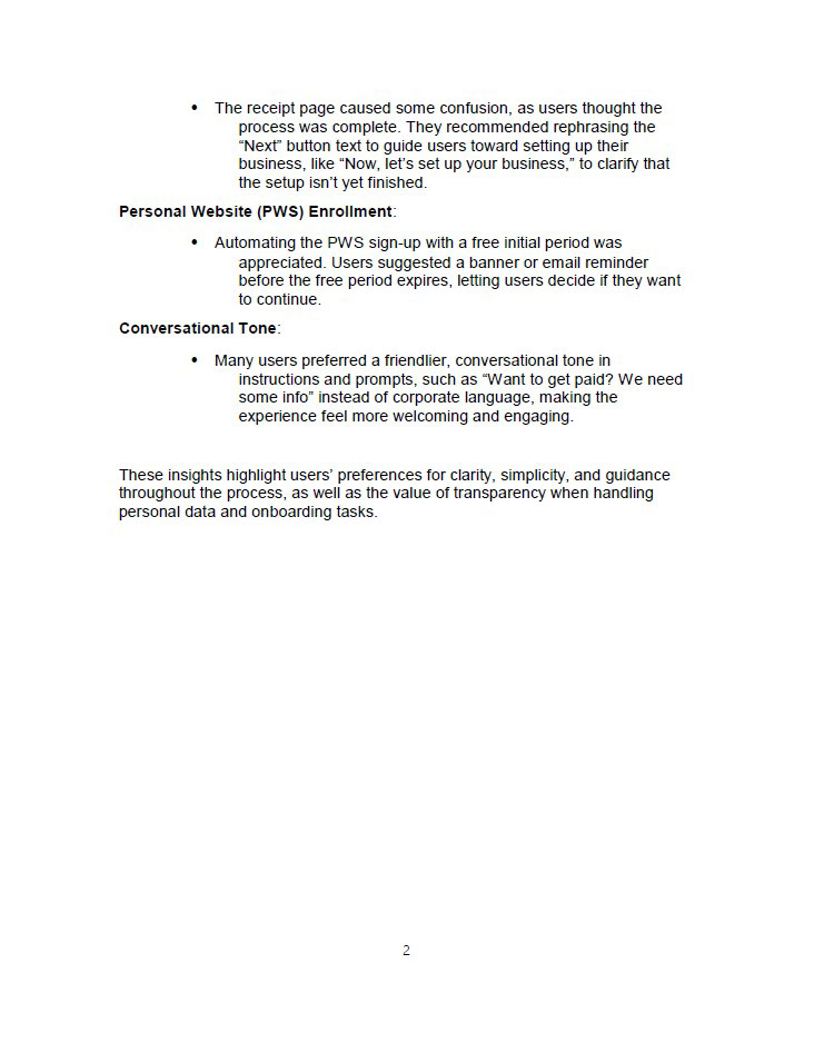 Initial enrollment research questions and results