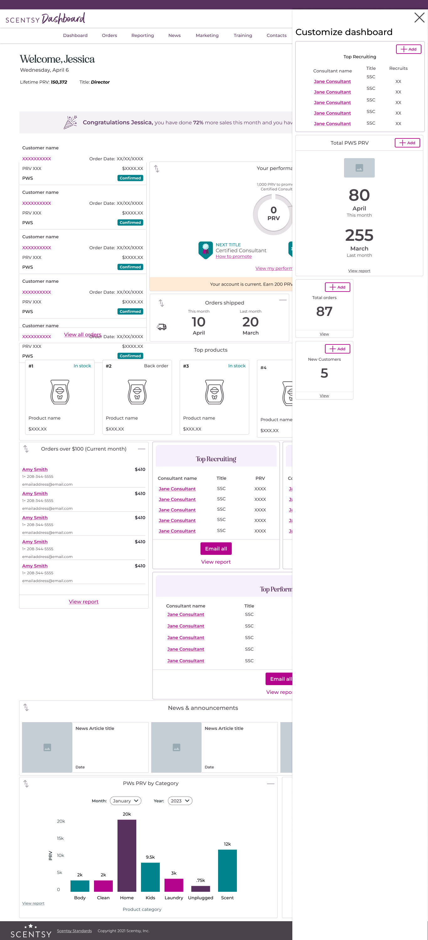 Iteration 2 of the Consultant Workstation Dashboard