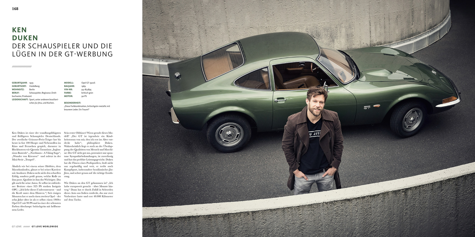 Ken Duken for the Opel GT Book