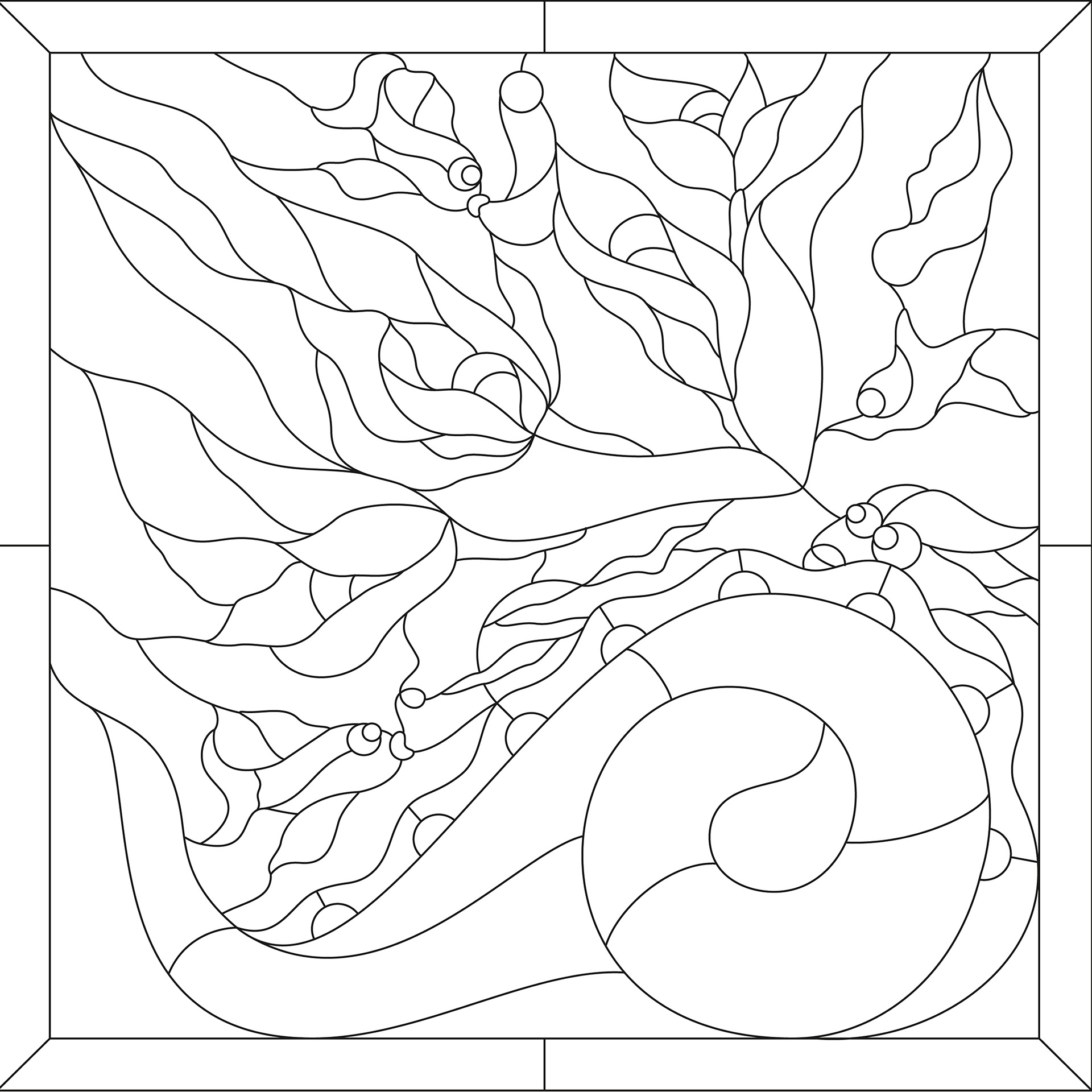 Surreal illustration-line art