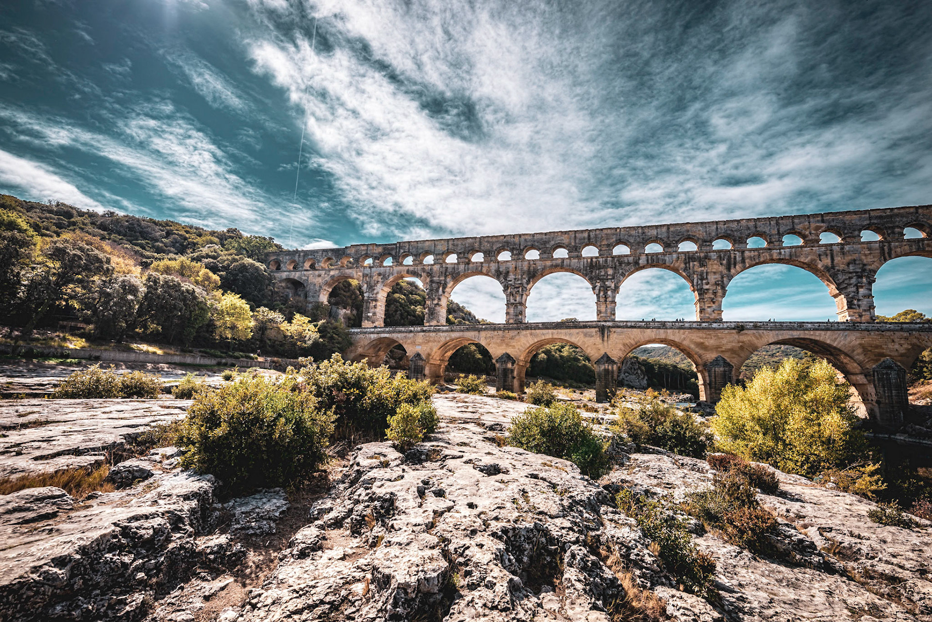 SUN OVER PONT DU GARD - France