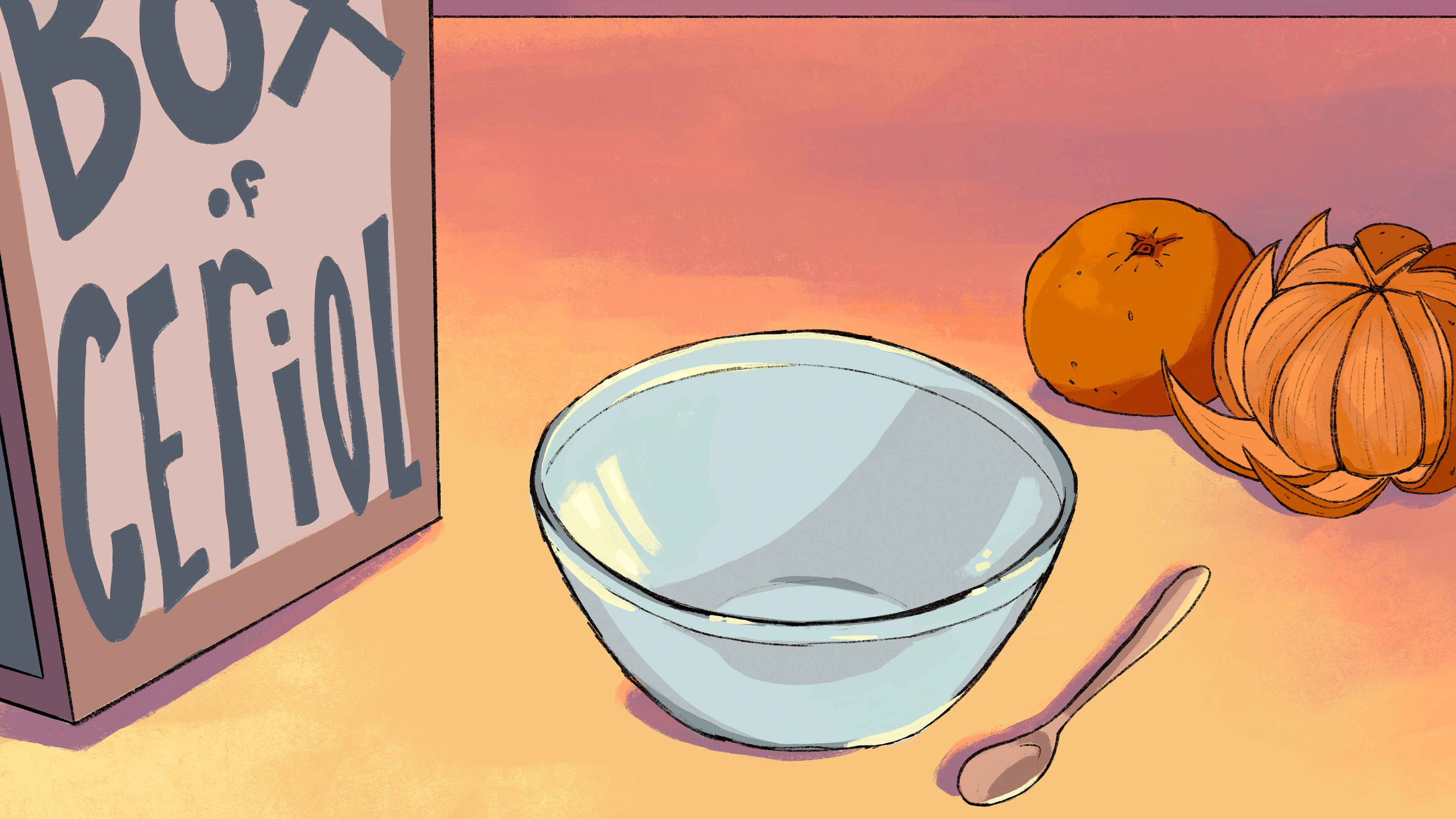 Background Painting (layout and lines not by me)