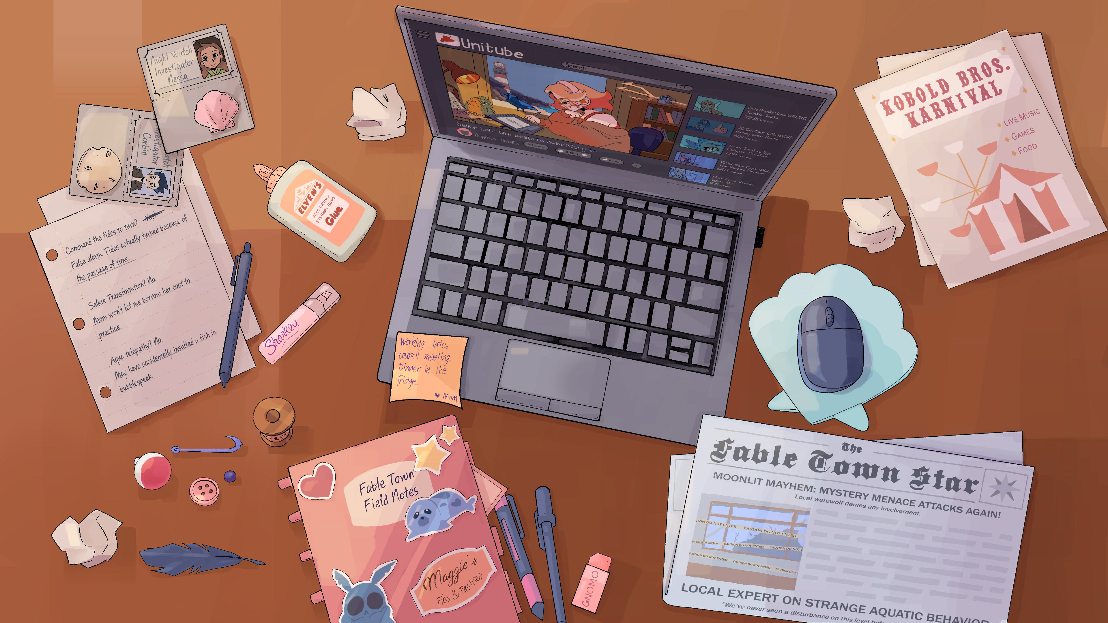 Project Selkie: 2d Background painting, layout not by me