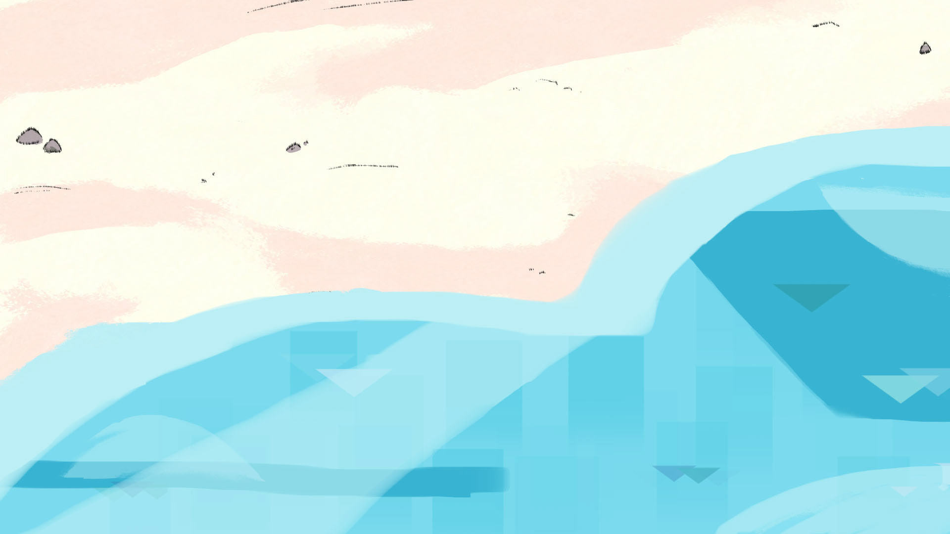 Project Selkie: 2d Background painting, layout not by me 