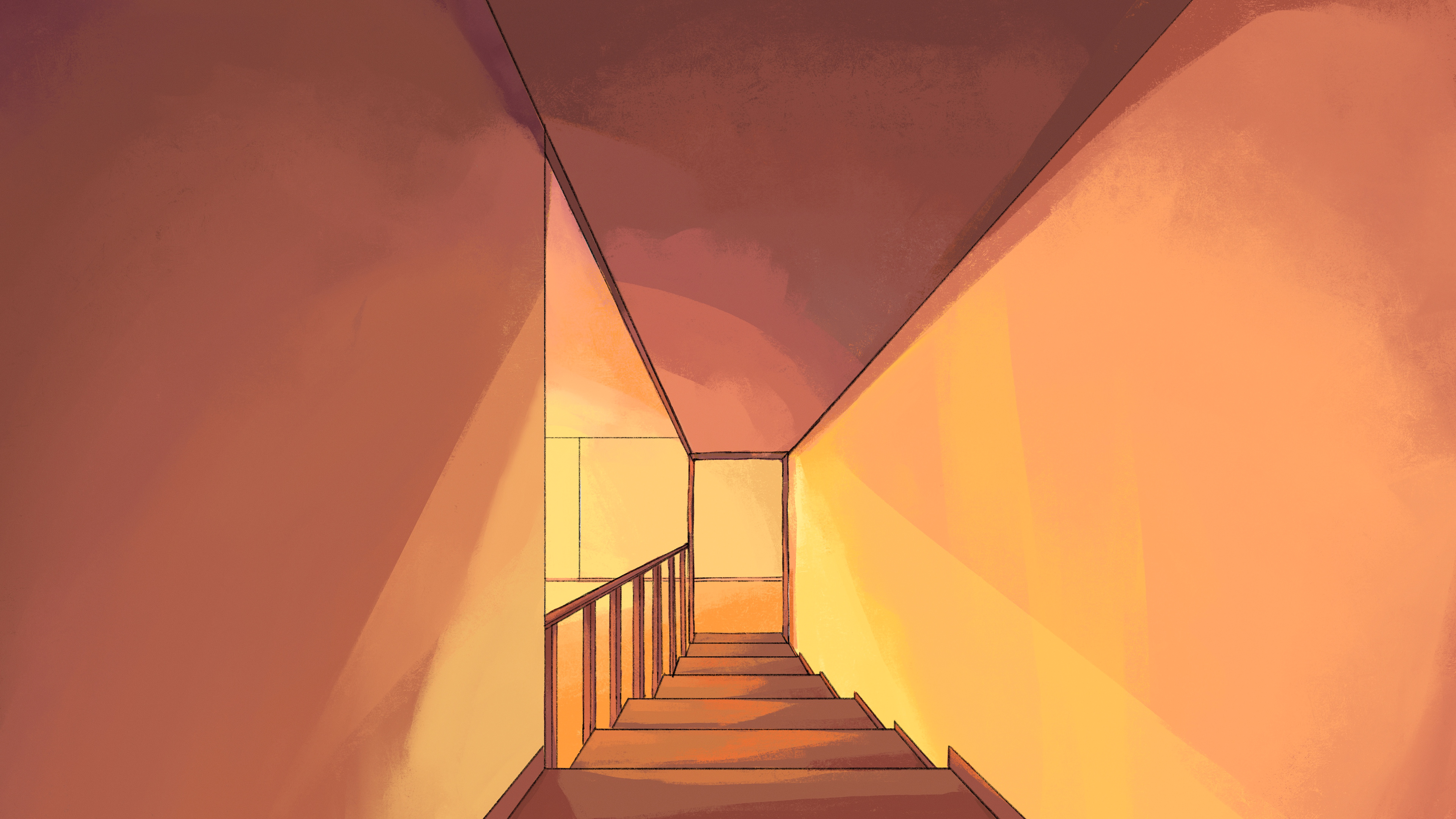 Background Painting (layout and lines not by me)