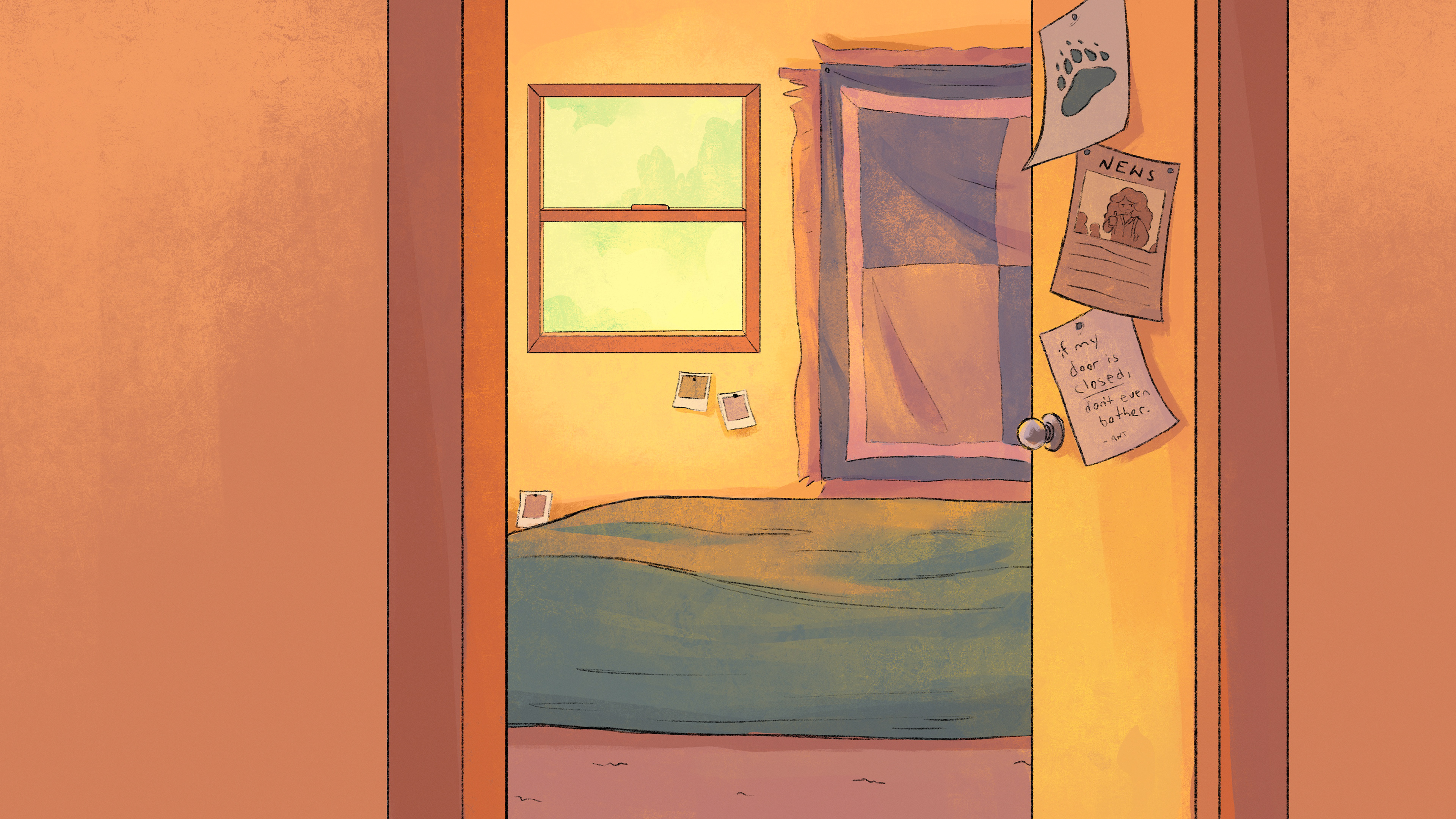 Background Painting (layout and lines not by me)