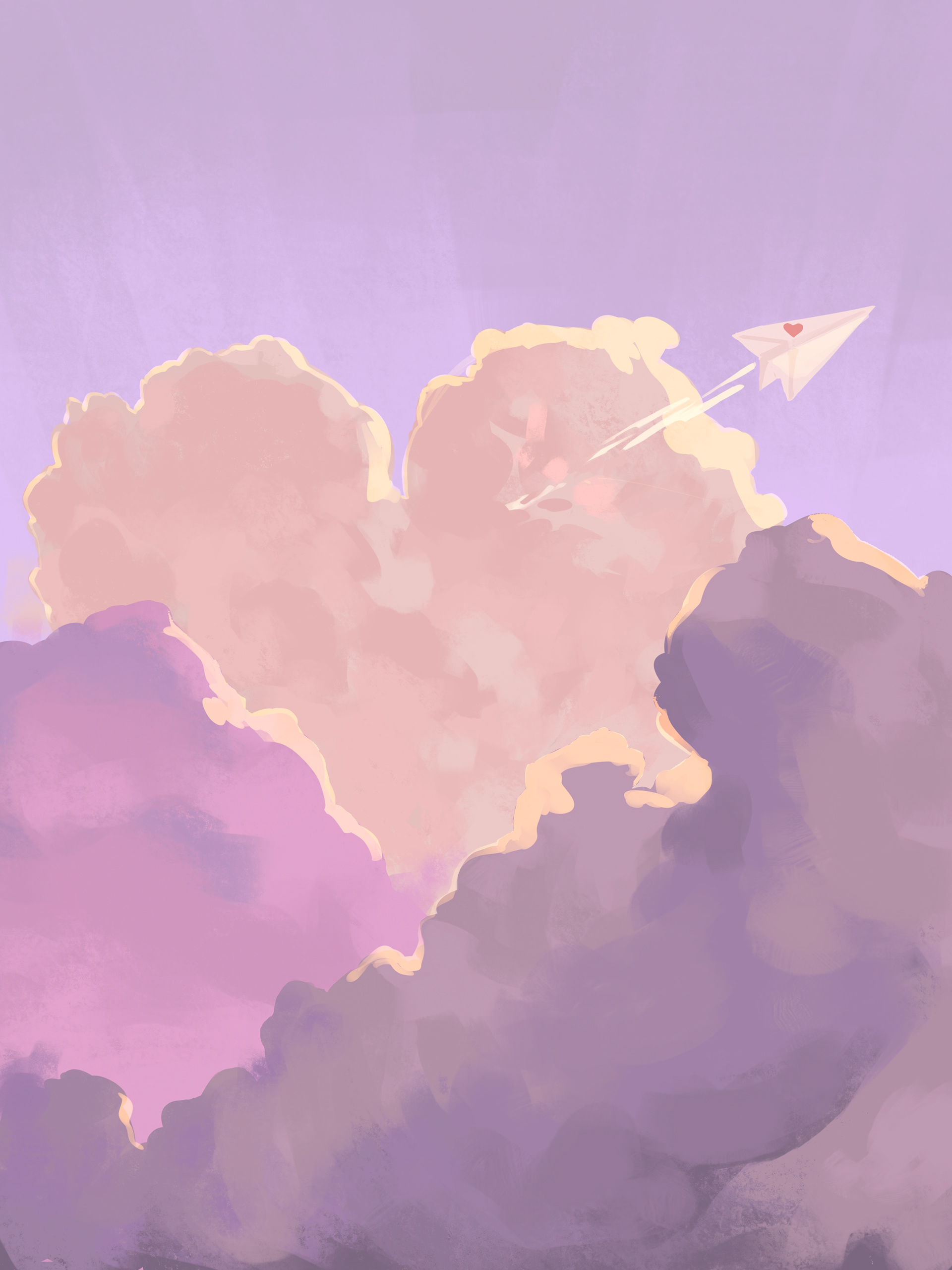 Valentine's Day clouds