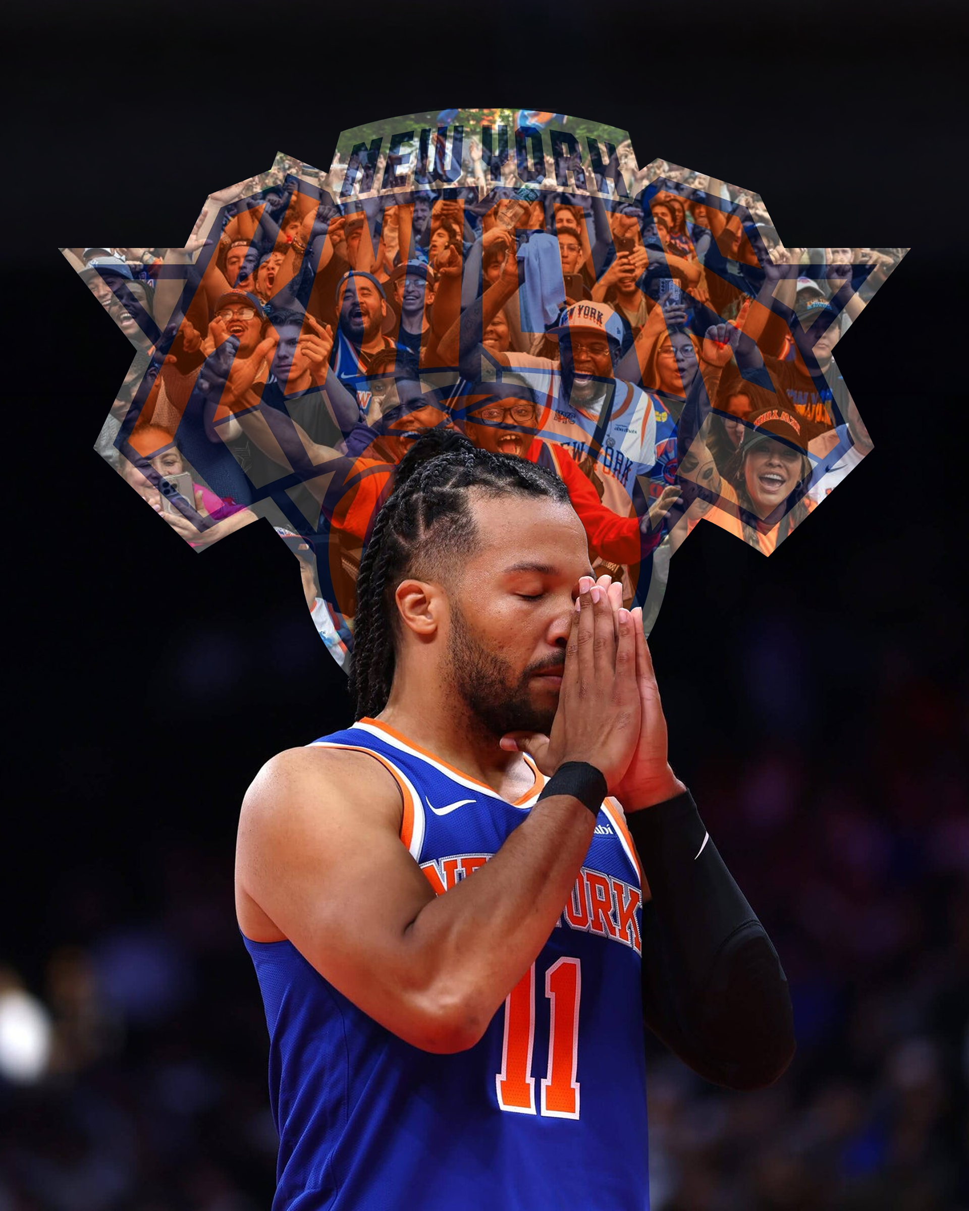 Fan graphic of Jalen Brunson for Knicks 2026 Finals.