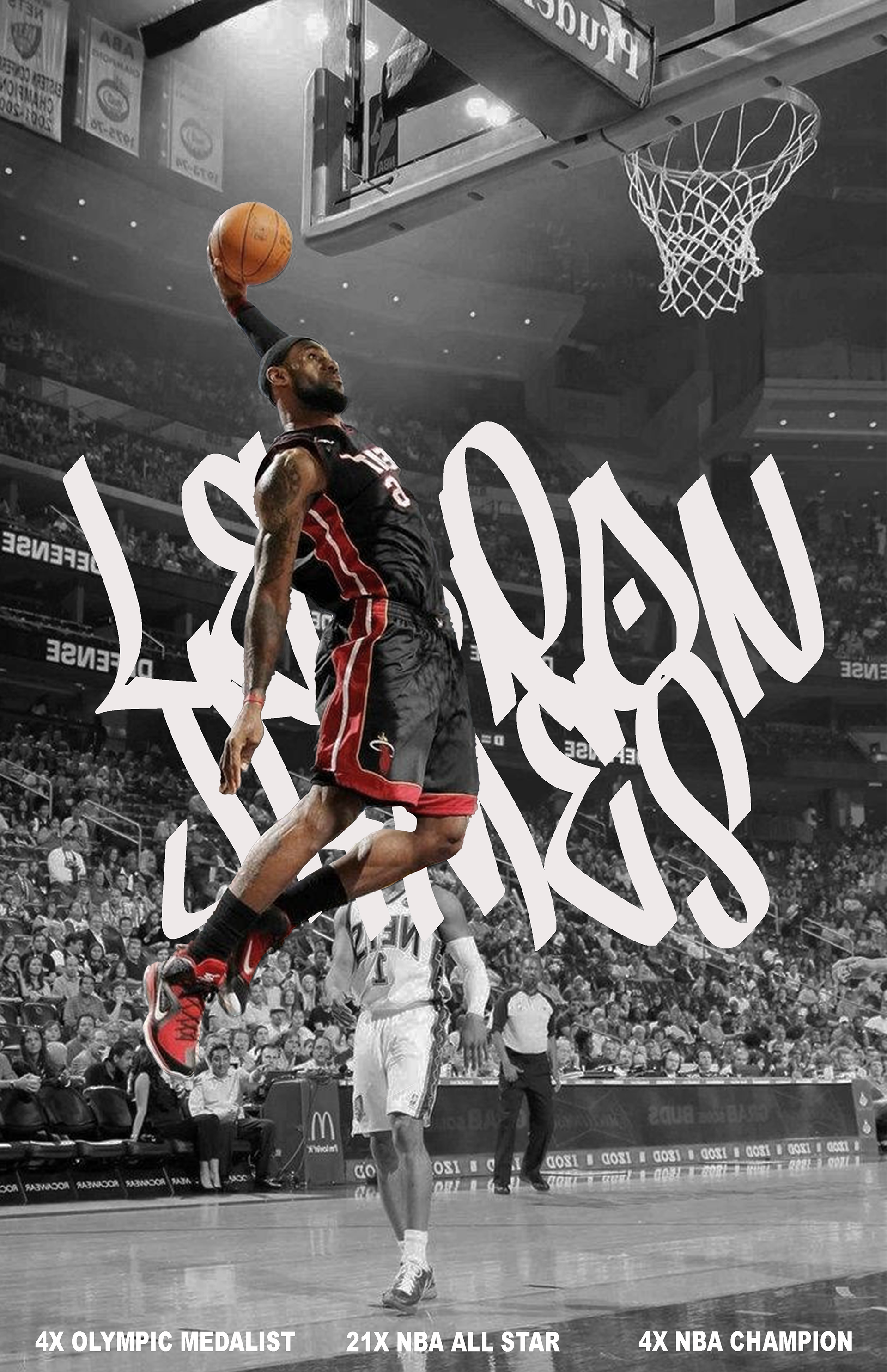 Fan graphic of Lebron James.