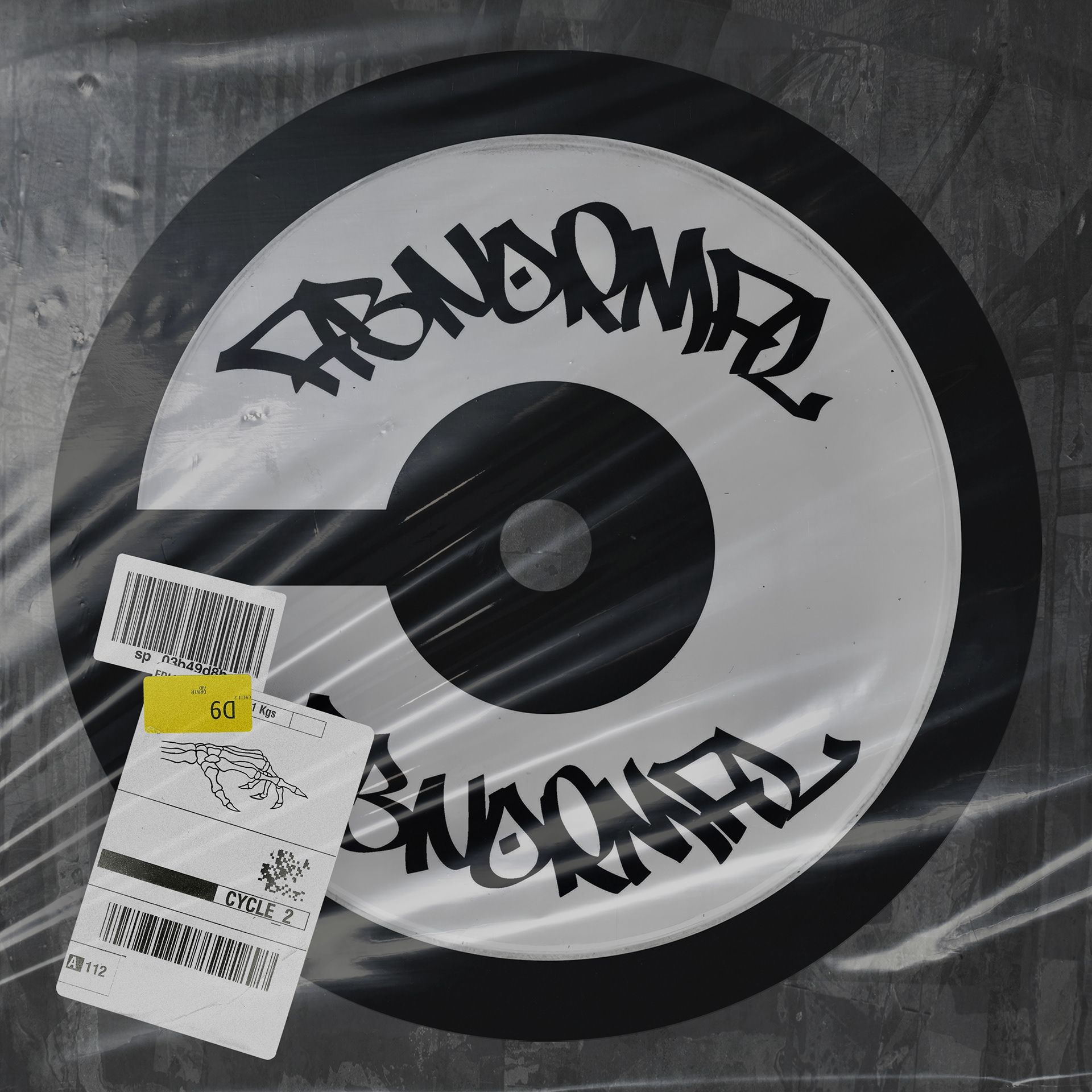 DJ control disc design for ProdByAbnormal inspired by a disc used by DJ Shortkut.