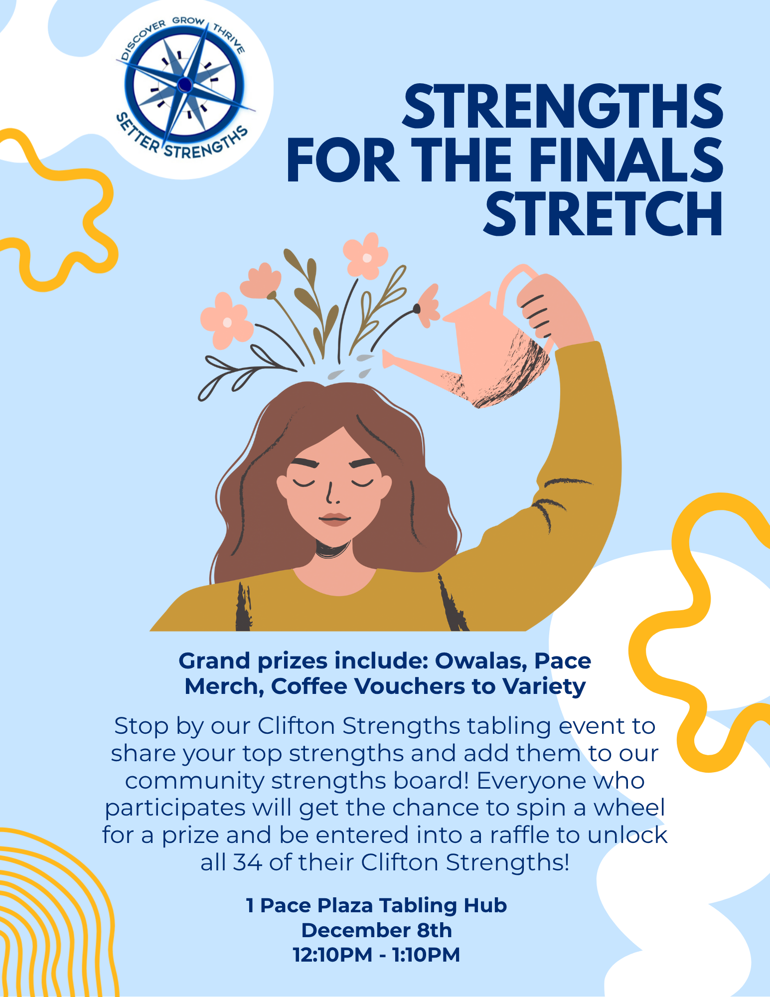 Event flyer for Pace University's Center for Student Engagement