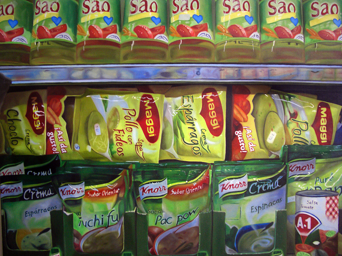 Consumption I · Oil on canvas , 120 x 90 cm , 2009