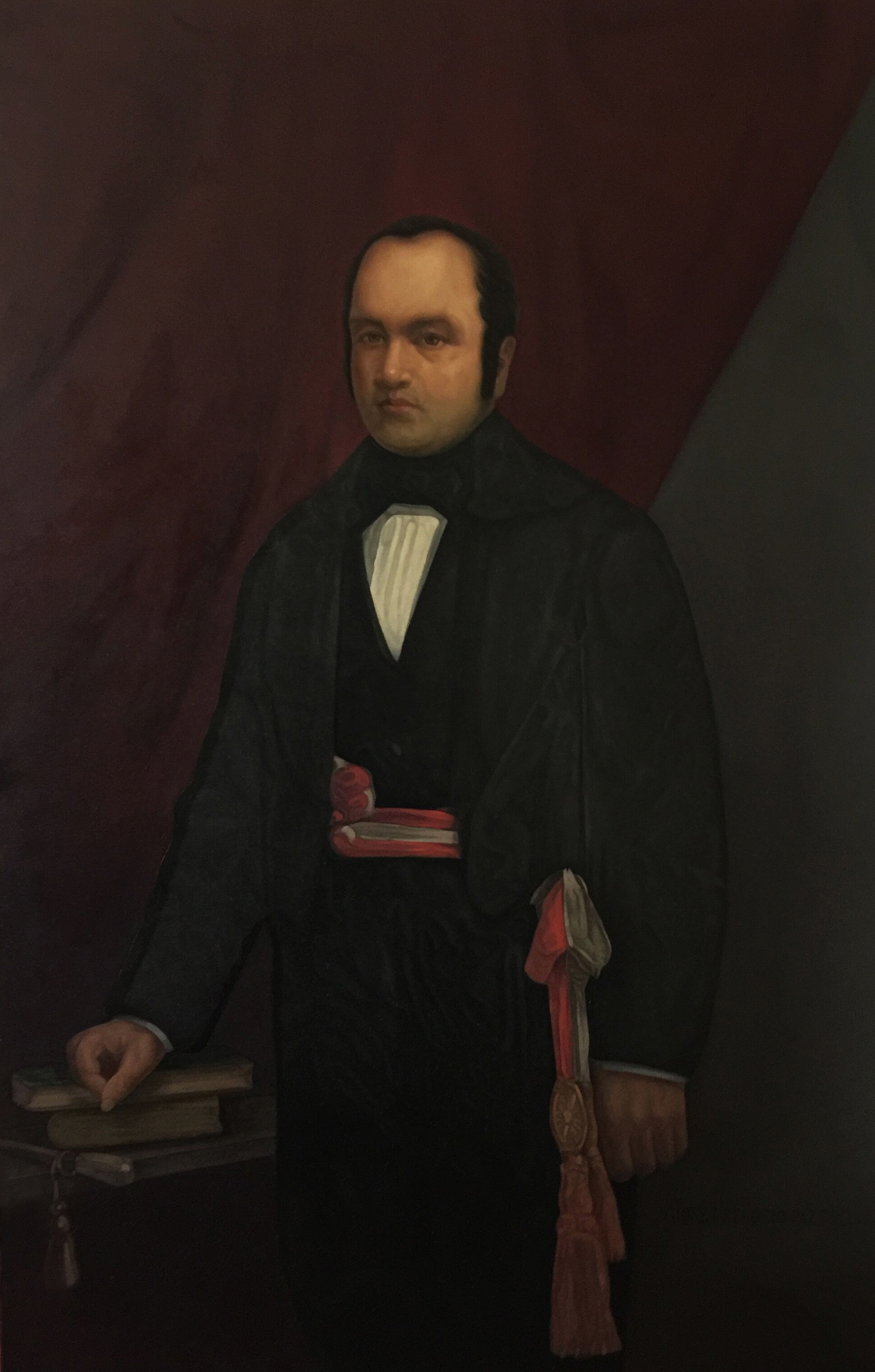 Don José Gregorio Paz-Soldán (AFSDP) · Oil on canvas , 90 x 130 cm , 2019