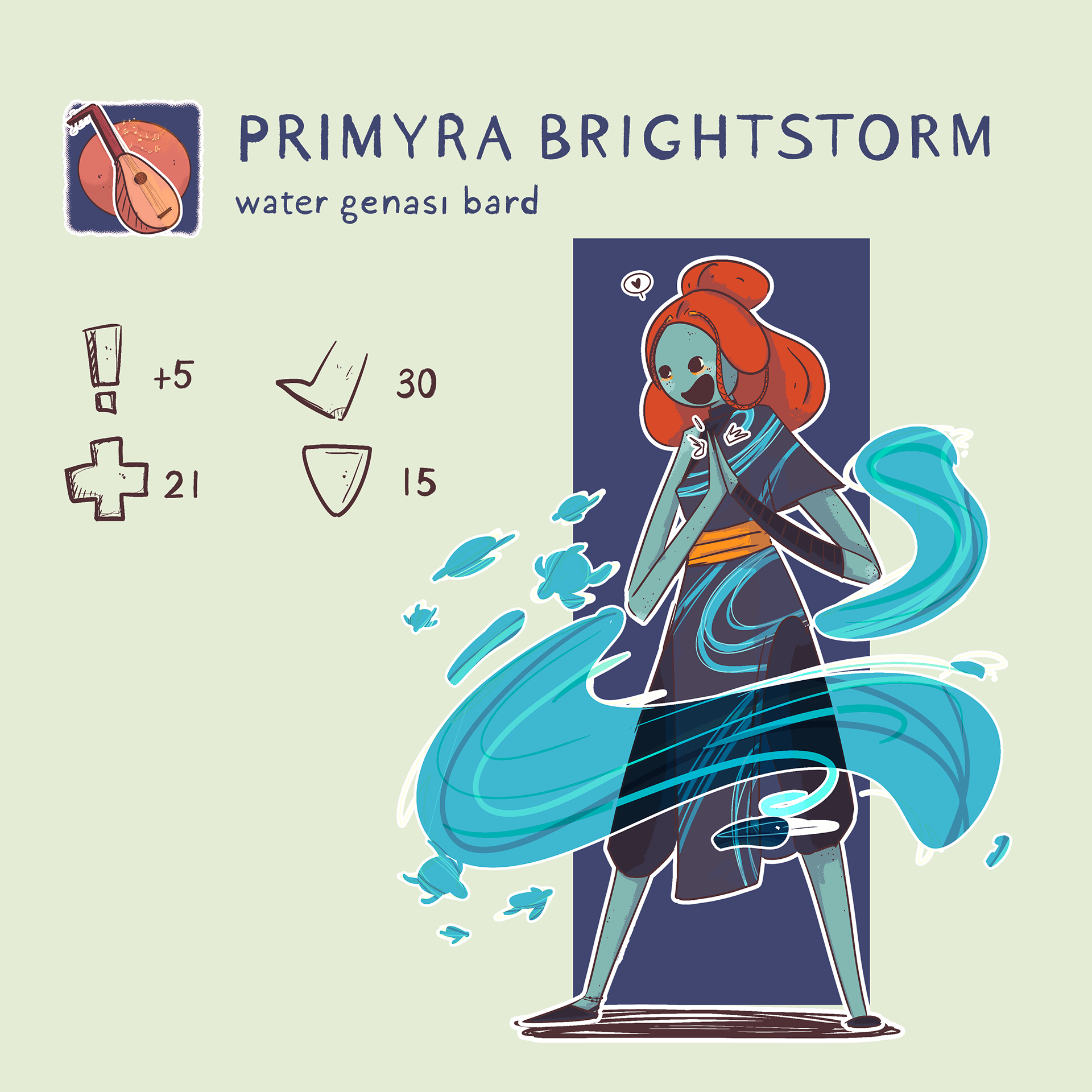 Water Genasi Bard