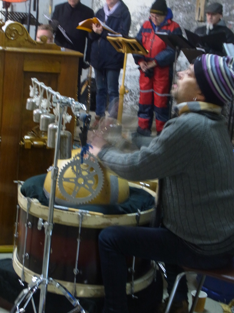 "Kveldúlfur" CONCERT, Hymnodia chamber choir, Sigurður Flosason saxophone, Harald Skullerud, percussions, Ulla Pirttijärvi , vocals, Eyþór Ingi Jónsson, harmonium.