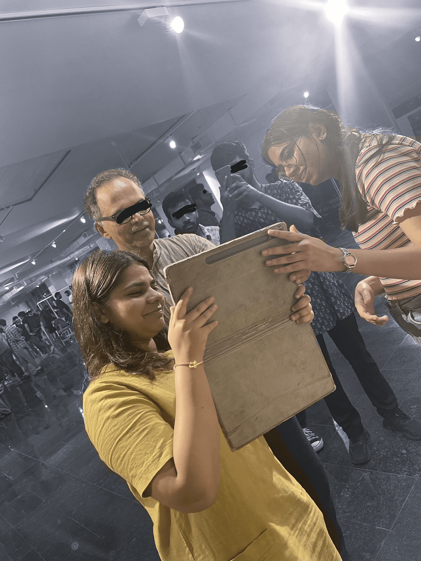 Prof. B.K. Chakraborty interacting with the AR game