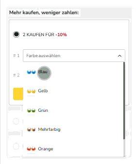 Reduced bundle selection friction