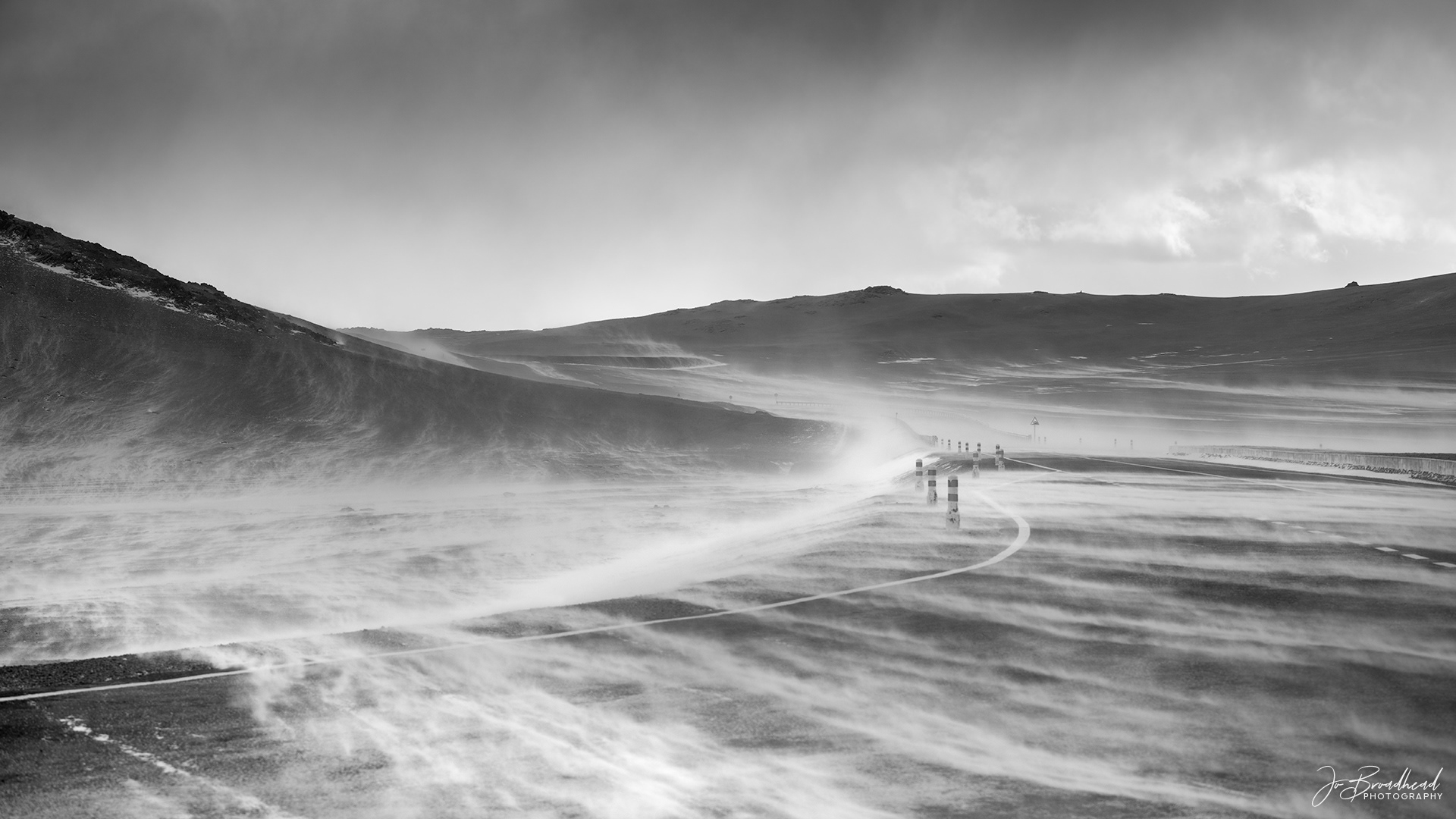 Storm on the Highway - Western Mongolia