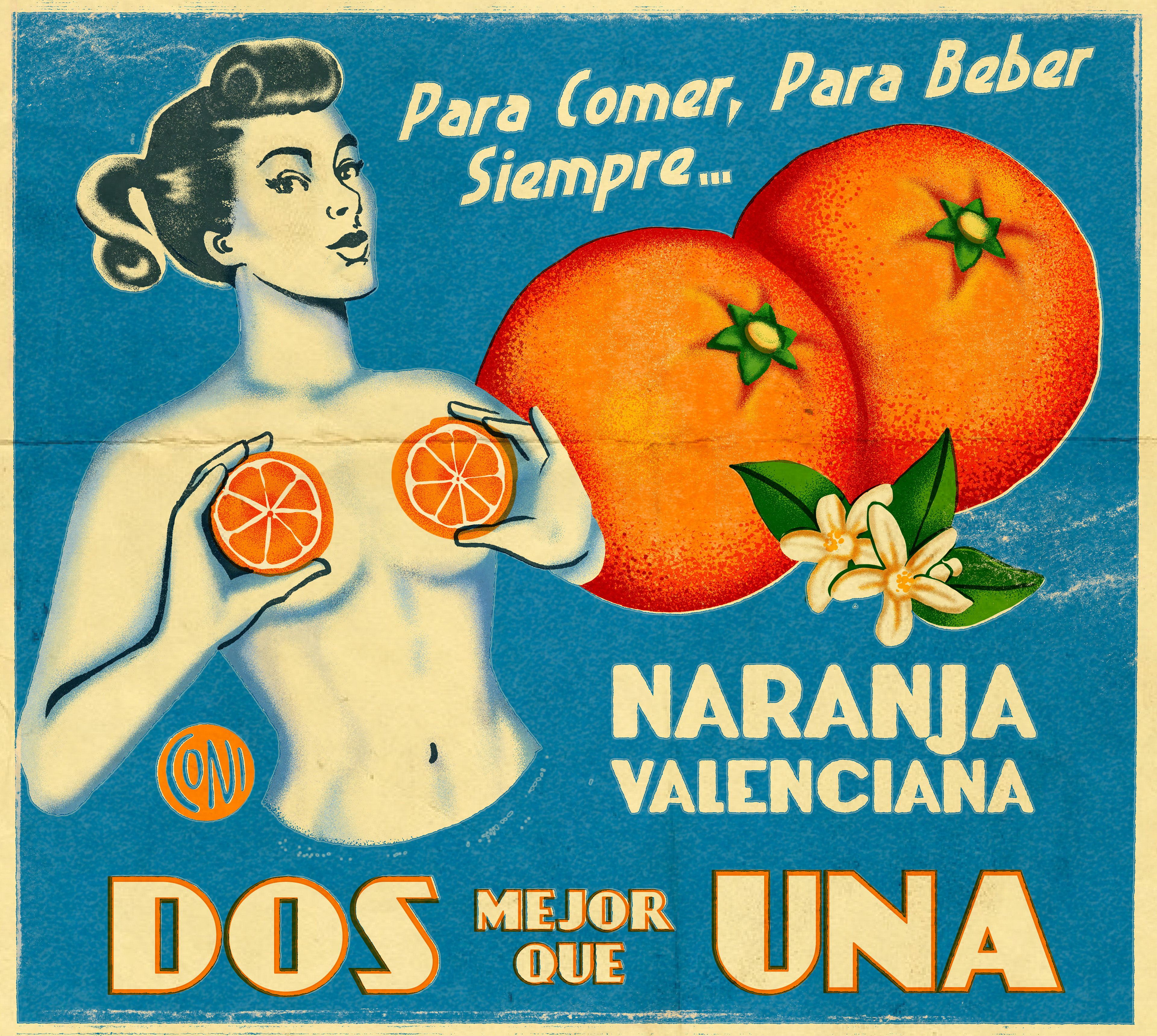 Coni Curi ilustracion naranjas valencianas